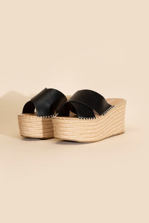 RAFFIA NEON PLATFORM SLIDES