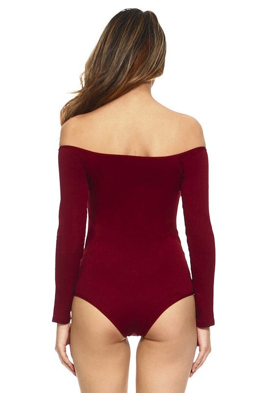 Long Sleeve Off the Shourlder Bodysuit