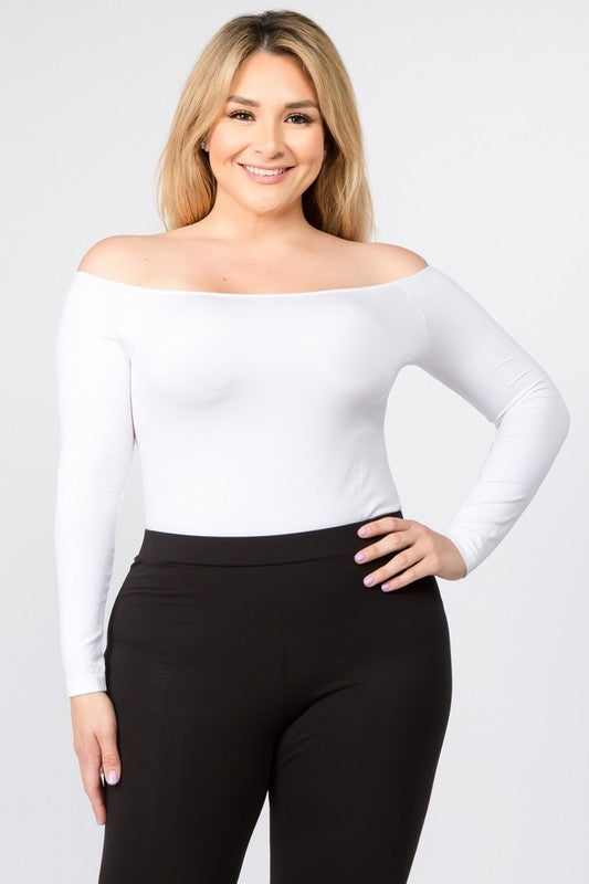 Long Sleeve Off the Shourlder Bodysuit