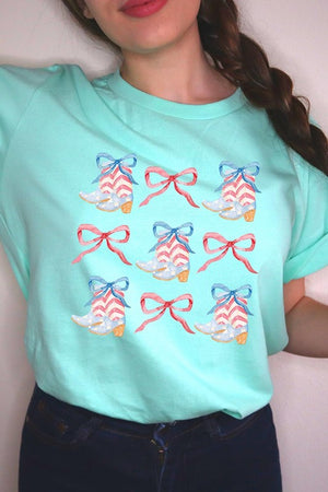 Coquette 4th Of July Patriotic Graphic T Shirts