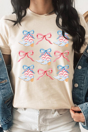 Coquette 4th Of July Patriotic Graphic T Shirts