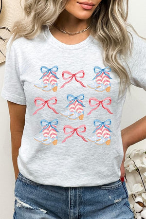 Coquette 4th Of July Patriotic Graphic T Shirts