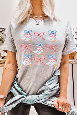 Coquette 4th Of July Patriotic Graphic T Shirts