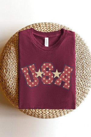 USA Star 4th of July America Graphic T Shirts