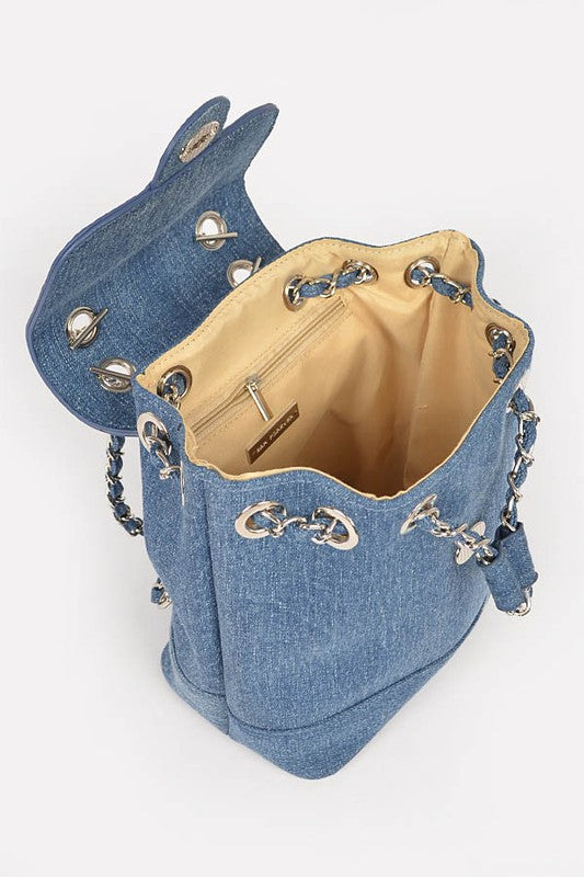 Denim Fashion Backpack