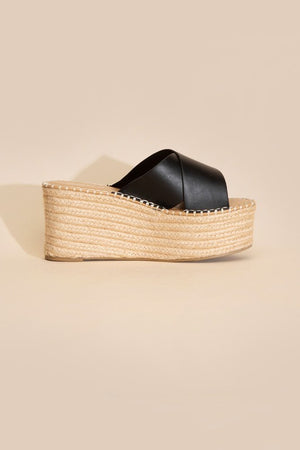 RAFFIA NEON PLATFORM SLIDES