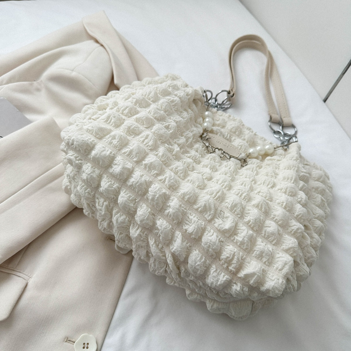 Cloud Puffy Polyester Tote Bag