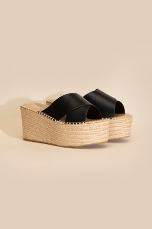 RAFFIA NEON PLATFORM SLIDES