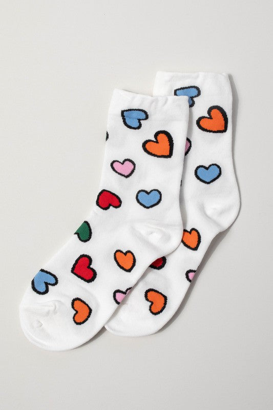 Heart Pattern Socks