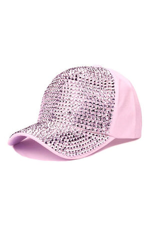 Front Embellished Bling Rhinestone Baseball Cap