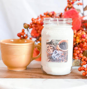 Harvest Brew 16oz Mason Pure Soy Candle