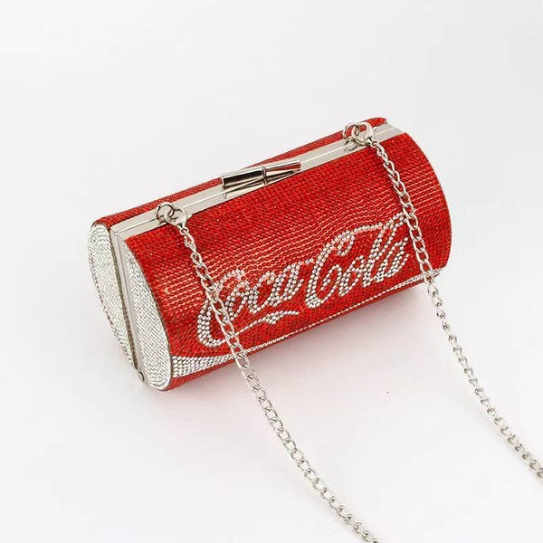 CUTE SPARKLING COCA COLA RHINESTONE BAG