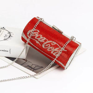 CUTE SPARKLING COCA COLA RHINESTONE BAG