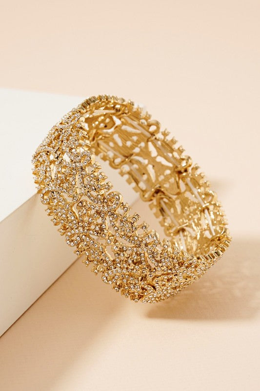 Elegant Rhinestone Stretch Bracelet