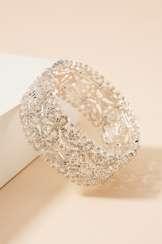 Elegant Rhinestone Stretch Bracelet