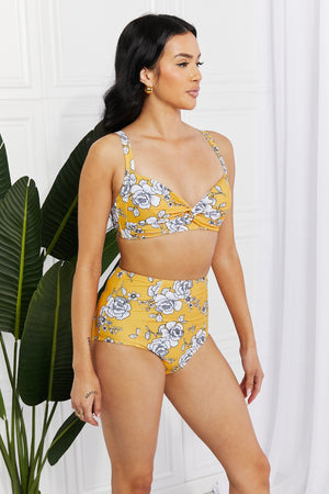 Take A Dip Twist High-Rise Bikini in Mustard