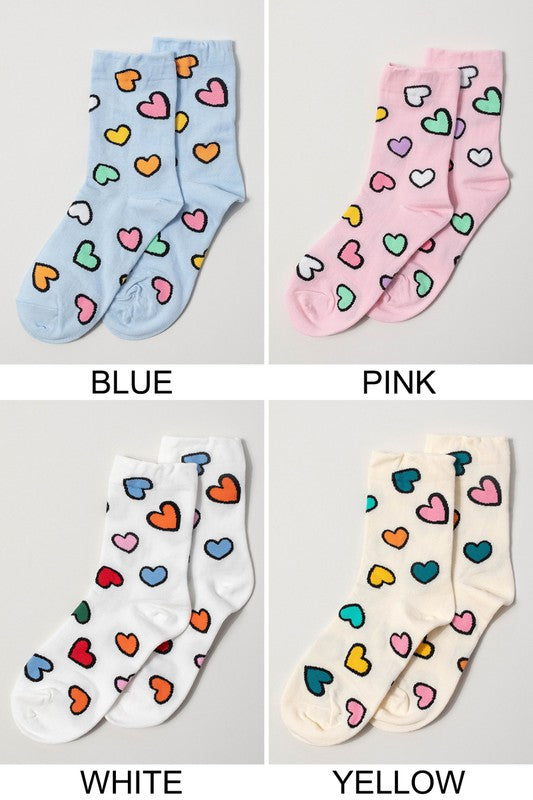 Heart Pattern Socks