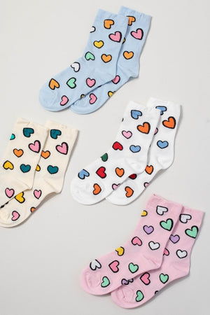 Heart Pattern Socks