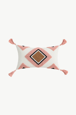 4 Picks Geometric Graphic Tassel Pillow Cover