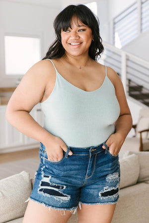 Better Or Best Seafoam Tank Bodysuit