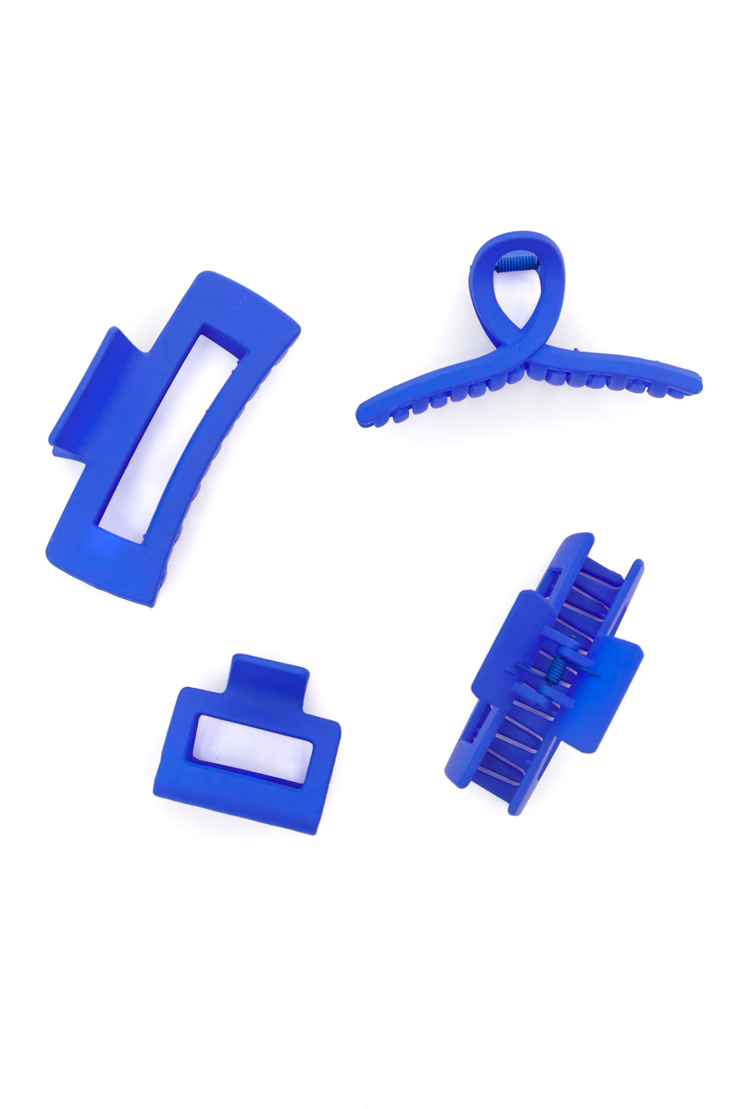 Claw Clip Set of 4 in Royal Blue