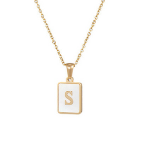 18K Gold Plated Initial Necklace