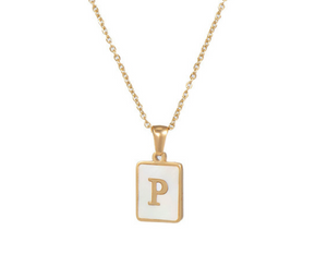 18K Gold Plated Initial Necklace