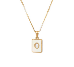 18K Gold Plated Initial Necklace