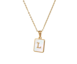 18K Gold Plated Initial Necklace