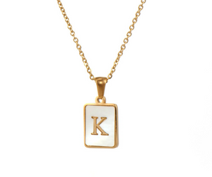 18K Gold Plated Initial Necklace