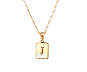 18K Gold Plated Initial Necklace