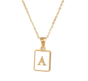 18K Gold Plated Initial Necklace