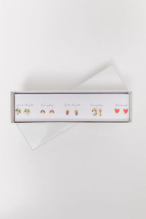 Sunny State Of Mind Box Earring Set